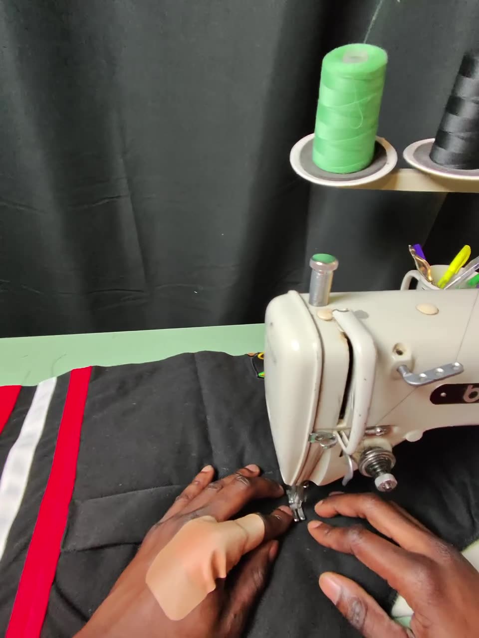 TMADE workshop: sewing in progress