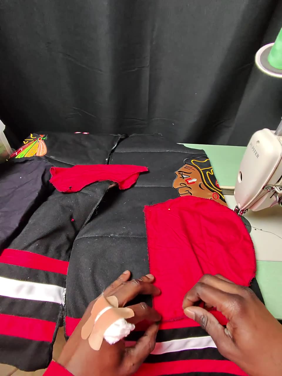TMADE workshop: sewing in progress