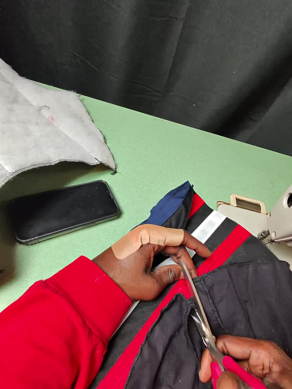 TMADE workshop: sewing in progress